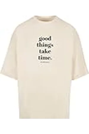 Merchcode Herr-t-shirt, 100% bomull, vitsand, M, , M