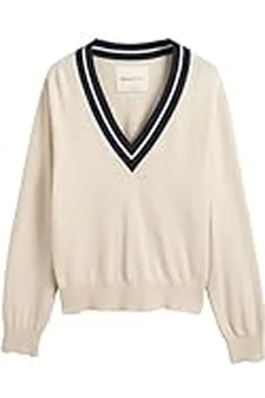 GANT Kontrast V-hals, , S