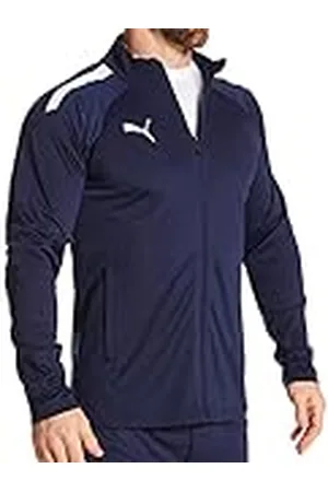 PUMA Herr Teamliga Training Athletic-Warm-up-and-Track-jackor, Peacoat White, XXL