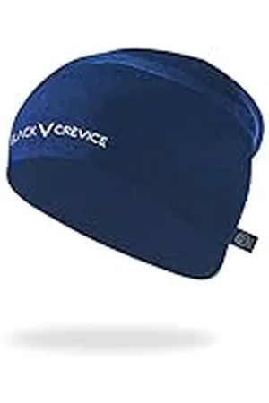 Black Crevice Merino Beanie I snygg one Size mössa I högkvalitativ unisex vintermössa av 70% merino & 30% polyester I unisex mössa med hög I One Size stickad mössa, , En Storlek