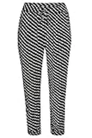 Kaffe Plus-size dambyxor vanlig passform dragsko waistband