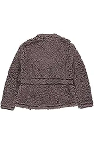 Müsli By Green Cotton Flickor Fleece Frill Jacket, Grape, 104