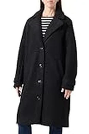 Kaffe Damrock enkel bröstad notch Lapel knälängd normal passform, , 34