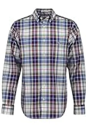 GANT REG POPLIN Tartan Check skjorta, , XXL