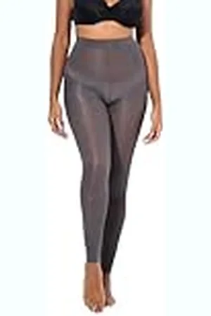 Ulla Popken Damer stora storlekar överdimensionerade plus size strumpleggings, 60 den, platta sömmar, , 56-58