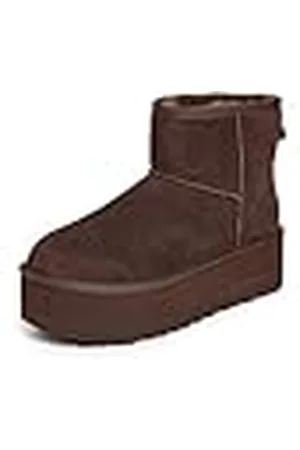 UGG Klassisk miniplattform dam Mode Känga, Bränd ceder, 43 EU