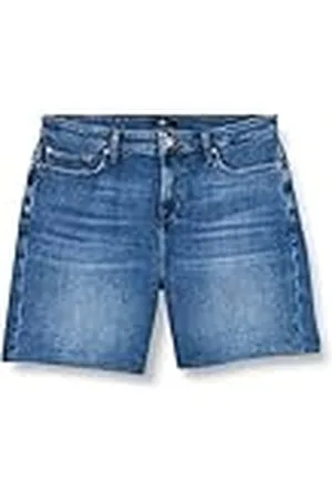 7 for all Mankind Jswua500 - Jeansshorts Kvinna, Mittblå, 31