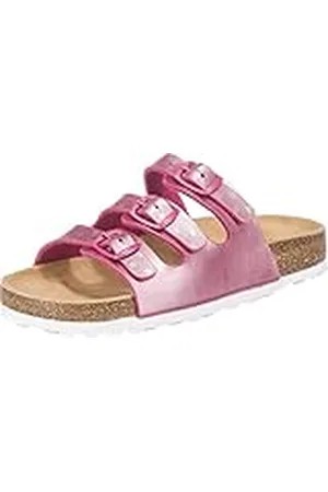 LICO BIOLINE STAR Flicka Tofflor, Rosa/silver, 40 EU