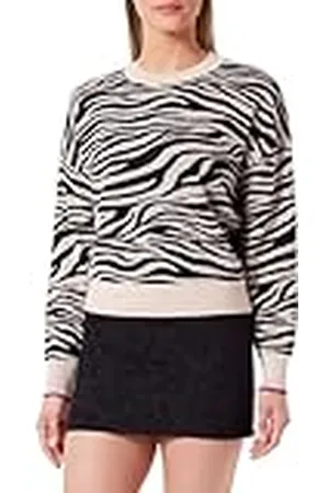 Scotch&Soda Dam tiger jacquard crew neck tröja, , XS