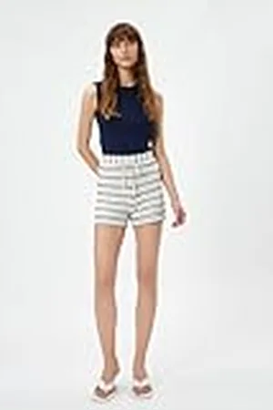 Koton Dam Ajore dragsko bomull stickade kläder shorts, , XL