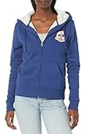 Amazon Disney | Marvel | Star Wars | Princess Kvinnors Sherpa-fodrad fleecehoodie med dragkedja., , L