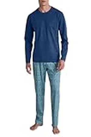 Calida Relax Imprint pyjamas, lång män, tillverkad av 100% bomull, , 56
