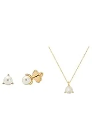 Kate Spade Brilliant Statements Studs & Pendant, Cream/Gold
