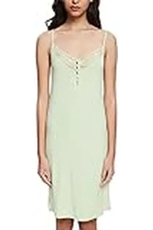 ESPRIT Dam Säsongsbetonad spets Mo Nw Cve Chemise nattskjorta, , 60