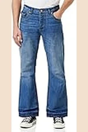 Raw Indigo Ltd Bootcut jeans för män, Blå ljus tvätt, 34W x 30L