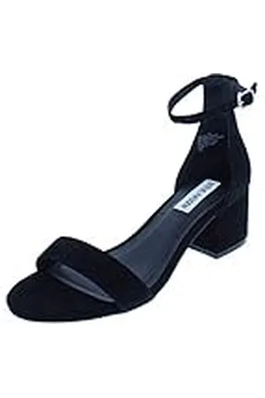 Steve Madden Damsandaler med remmar, Svart mockautseende, 39 EU