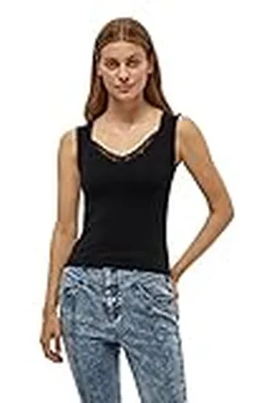DESIRES Damskjorta Giselle spetstopp cami-skjorta, svart, XL