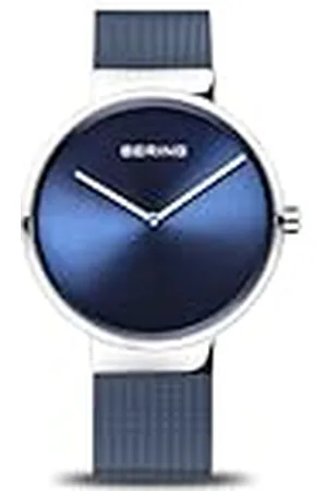 Bering Unisex Analogt Quarz Classic Collection armbandsur med Rostfritt stål Armband och Safirglas 14539-307