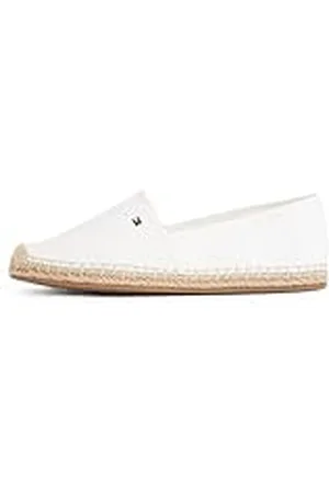 Tommy Hilfiger Dam flagga canvas ESPADRILLE, vit (Ecru), 5 UK, , 38 EU