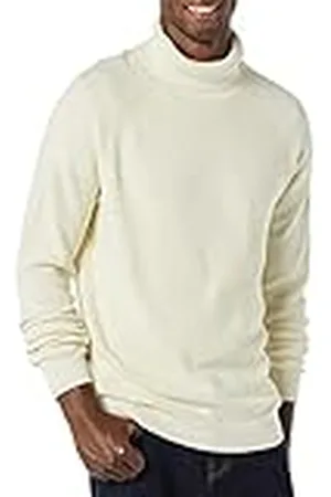 Amazon Herr 100% bomull ribbstickad polotröja, , Large