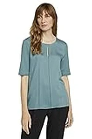 TOM TAILOR Mine to five Damer T-shirt i materialblandning 1024696, , S