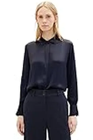 TOM TAILOR Dam basic satinblus, 10668-sky Captain Blue, 40