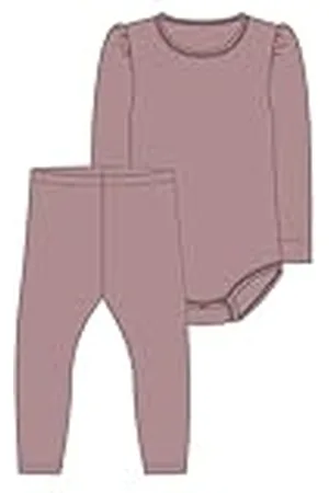 NAME IT Namn it baby damer Nbfnigella Ls Slim Body/Leggings Set, Trärosa, Numeric_74, , numeric_74