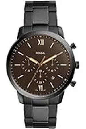 Fossil Neutra herrklocka, kronografverk med armband i rostfritt stål eller läder