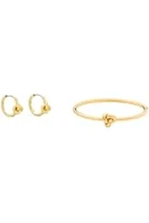 Kate Spade Double Knot Hoops & Armband, Guld