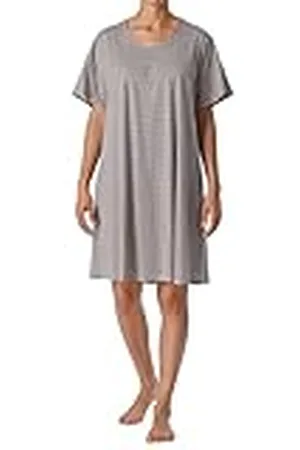 Schiesser Damen Nachthemd kurzarm Baumwolle Modal Sleepshirt Bigshirt - Nightwear