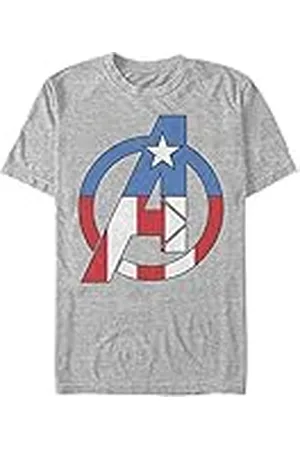 Marvel Unisex Classic Avenger Captain America Organic kortärmad T-shirt, , XL