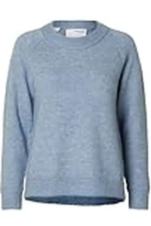 SELECTED Dam Slflulu Ls Knit O-Neck B Noos tröja, , M