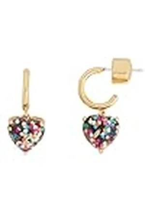 Kate Spade Glitter Heart Huggies