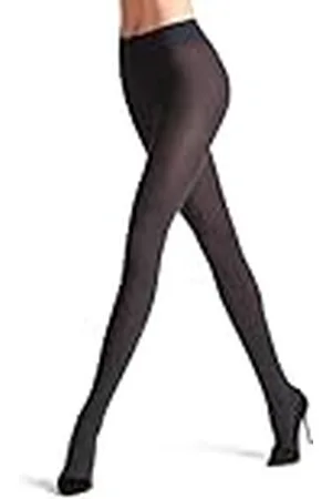 Falke Strumpbyxor dam, Family Rib W TI bomull, enfärgad 1 styck, grå (Anthracite Melange 3080), 36-38, , 36-38