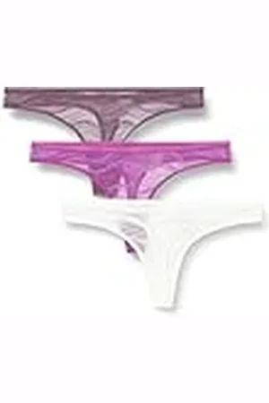 Calvin Klein 3 pack thong (låg-rise) stringtrosor, multi, S dam, , S