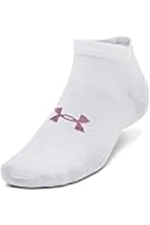 Under Armour UA Essential lågt skuren 3-pack, vit/rosa Elixir, MD, , M-L