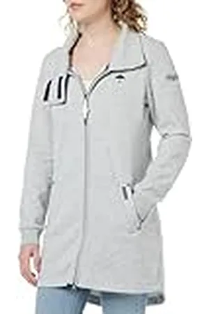 Yuka Nagate Dam lång sweatjacka 3462666-YU01, ljusgrå melange M, , M