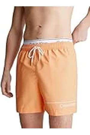 Calvin Klein Män badbyxor medium dubbel medellängd, , XXL