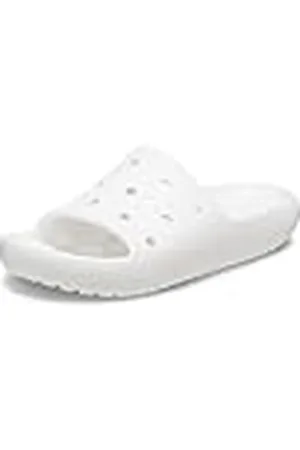 Crocs Unisex tofflor, Vitt, 12 UK