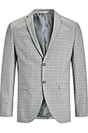 JACK & JONES Herr blazer rutig, Månstruck/kontroll: supersmal passform, 48