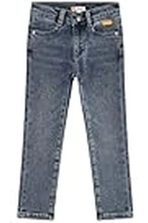 Steiff Unisex barn mini basic jeans, Colony Blue, 104
