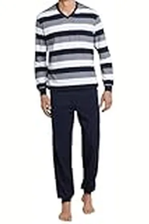 Schiesser Herren Schlafanzug lang mit Bündchen - Nightwear Set