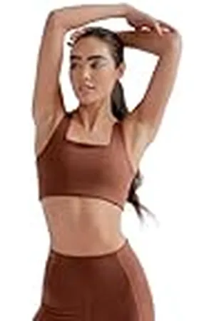 GIRLFRIEND COLLECTIVE Tommy Sports Bra, Women’s Sports Bra Cropped, Square Neck, Without padding and underwire, Perfect for Boxing, Running, Training, Sizes XXS-6XL