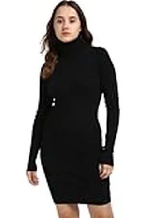 Calvin Klein Jeans Stickad etikett smal tröja klänning J20j224150, , XXS för kvinnor, , XXS