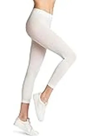 Falke Damer Pure Matt 50 halv ogenomskinlig 50 DEN hållbar utan mönster 1 st strumpor, vita (vit 2209), S-M