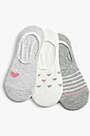 Koton Women 3-pack mönstrade sneakerstrumpor, , One Size