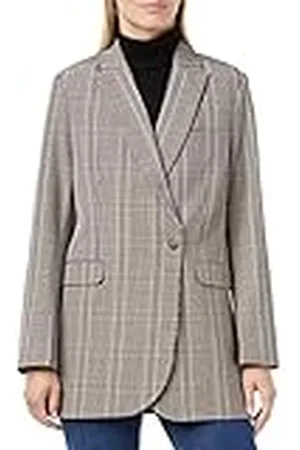 JACK & JONES Dam JXMARY Check Blazer, Oatmeal/kontroll: check, XS, , XS