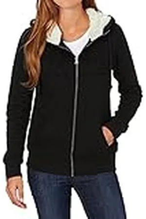 Vans Dam W Rumors Storm Fit Zip Hoodie W/Sherpa Lining, Schwarz, L