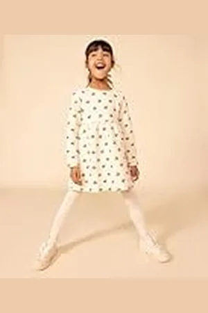Petit Bateau Långärmad klänning för flickor, , 8 År