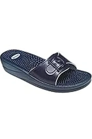 Scholl Damer sandaler ny massage, blå, 42 EU